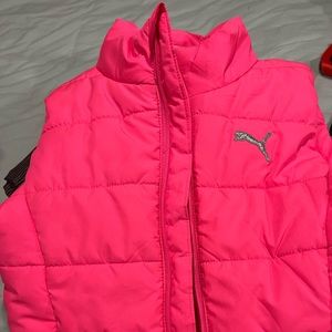 Girls Puma puffer vest